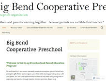 Tablet Screenshot of bbcooppreschool.com